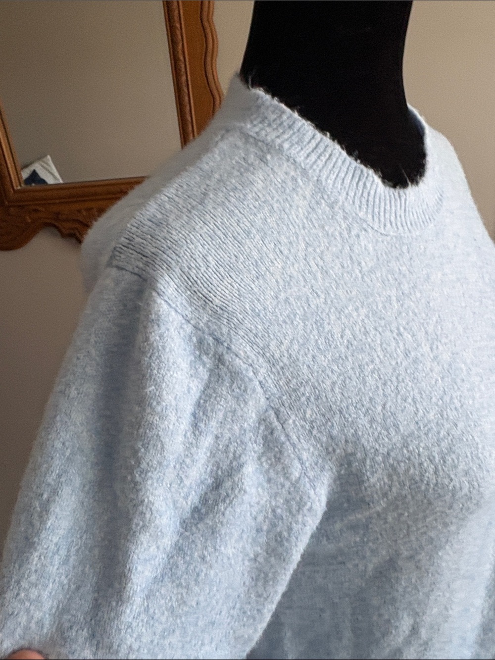 J. Crew Pale Blue Crewneck Sweater - Picture 3 of 12